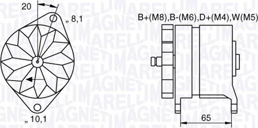 Magneti Marelli 063534681400 - Генератор vvparts.bg