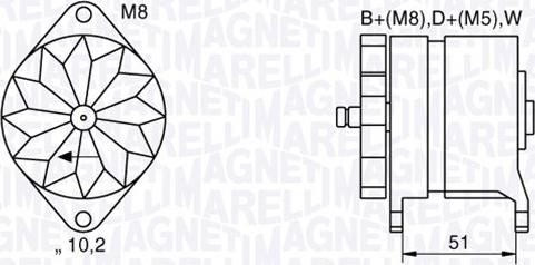 Magneti Marelli 063534882060 - Генератор vvparts.bg