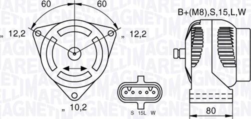 Magneti Marelli 063535255010 - Генератор vvparts.bg