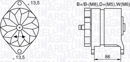 Magneti Marelli 063536895380 - Генератор vvparts.bg