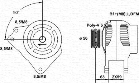 Magneti Marelli 943355061010 - Генератор vvparts.bg