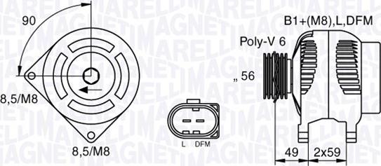 Magneti Marelli 063533250010 - Генератор vvparts.bg