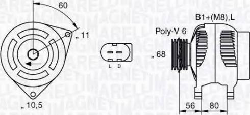 Magneti Marelli 063533200010 - Генератор vvparts.bg