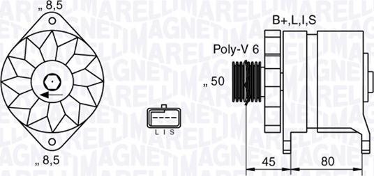 Magneti Marelli 063532633010 - Генератор vvparts.bg