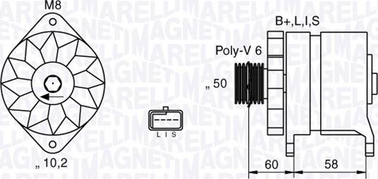 Magneti Marelli 063532637010 - Генератор vvparts.bg