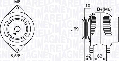 Magneti Marelli 063532620010 - Генератор vvparts.bg