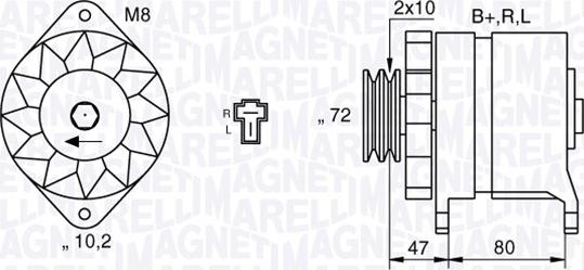 Magneti Marelli 063532621010 - Генератор vvparts.bg