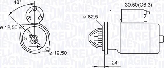 Magneti Marelli 063521090470 - Стартер vvparts.bg