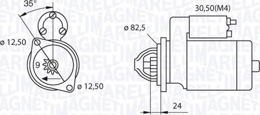 Magneti Marelli 063521093570 - Стартер vvparts.bg