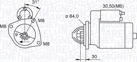 Magneti Marelli 063521093070 - Стартер vvparts.bg