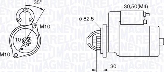 Magneti Marelli 063521092500 - Стартер vvparts.bg