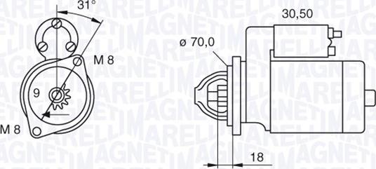 Magneti Marelli 063521060140 - Стартер vvparts.bg