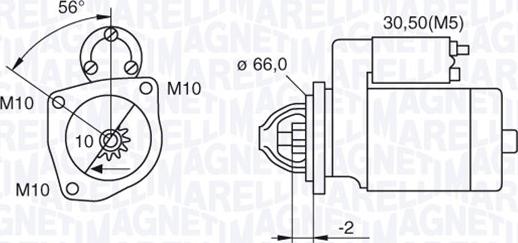 Magneti Marelli 063521084000 - Стартер vvparts.bg