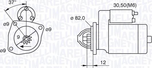 Magneti Marelli 063521082040 - Стартер vvparts.bg