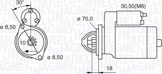 Magneti Marelli 063521082170 - Стартер vvparts.bg