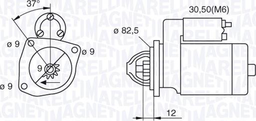 Magneti Marelli 063521082390 - Стартер vvparts.bg