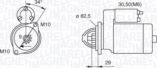 Magneti Marelli 063521074030 - Стартер vvparts.bg