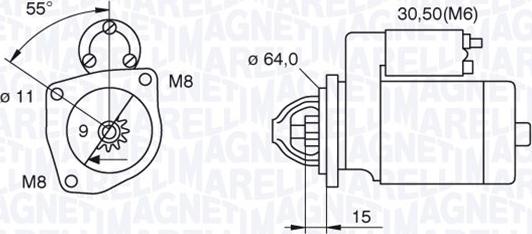 Magneti Marelli 063521070910 - Стартер vvparts.bg