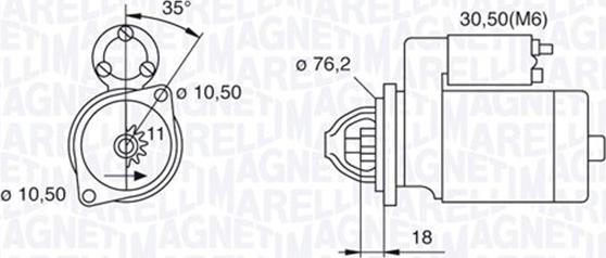 Magneti Marelli 063521070460 - Стартер vvparts.bg