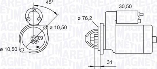 Magneti Marelli 063521070240 - Стартер vvparts.bg