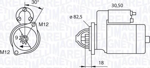 Magneti Marelli 063521101380 - Стартер vvparts.bg