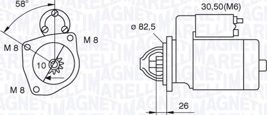 Magneti Marelli 063521101250 - Стартер vvparts.bg