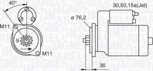 Magneti Marelli 063521120380 - Стартер vvparts.bg