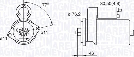 Magneti Marelli 063521230160 - Стартер vvparts.bg