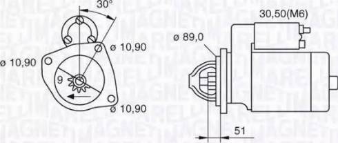 Magneti Marelli 063523683090 - Стартер vvparts.bg