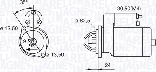 Magneti Marelli 063523620760 - Стартер vvparts.bg