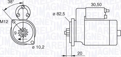 Magneti Marelli 063522601010 - Стартер vvparts.bg