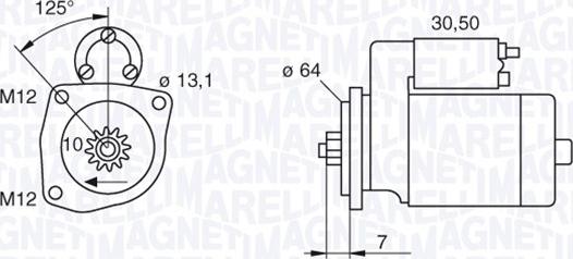 Magneti Marelli 063522615010 - Стартер vvparts.bg