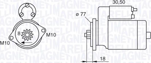 Magneti Marelli 063522620010 - Стартер vvparts.bg