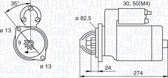 Magneti Marelli 063522190140 - Стартер vvparts.bg