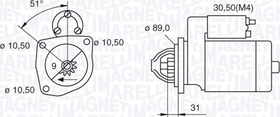 Magneti Marelli 063522300060 - Стартер vvparts.bg