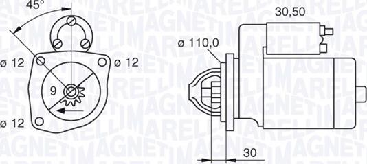 Magneti Marelli 063522300070 - Стартер vvparts.bg