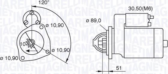 Magneti Marelli 063522310160 - Стартер vvparts.bg