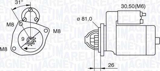 Magneti Marelli 063522230130 - Стартер vvparts.bg