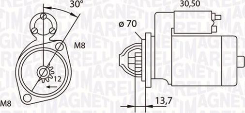 Magneti Marelli 063191007010 - Стартер vvparts.bg