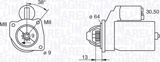 Magneti Marelli 063101021010 - Стартер vvparts.bg