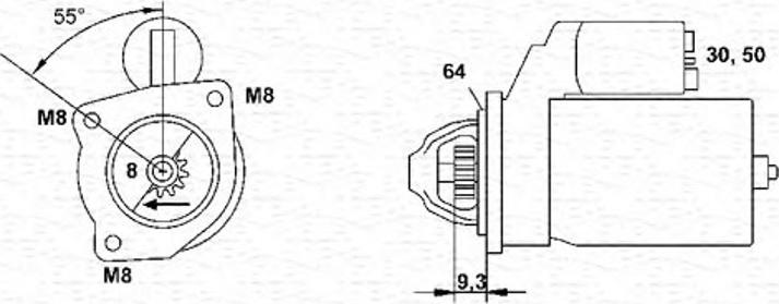 Magneti Marelli 063103022010 - Стартер vvparts.bg