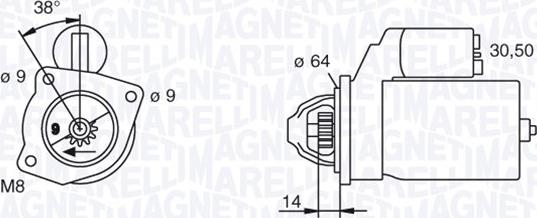 Magneti Marelli 063102003010 - Стартер vvparts.bg