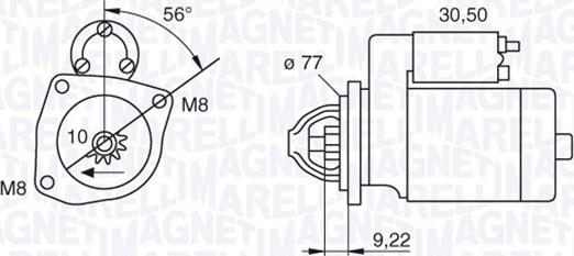 Magneti Marelli 063187001010 - Стартер vvparts.bg