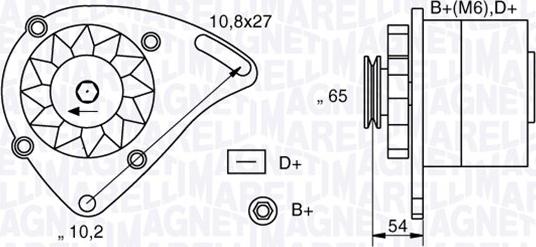 Magneti Marelli 063341454010 - Генератор vvparts.bg