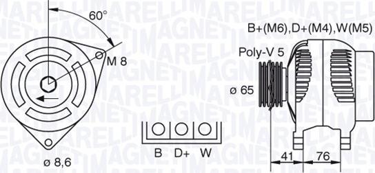 Magneti Marelli 063341695010 - Генератор vvparts.bg