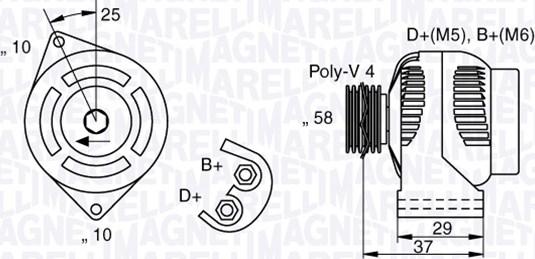 Magneti Marelli 063341658010 - Генератор vvparts.bg