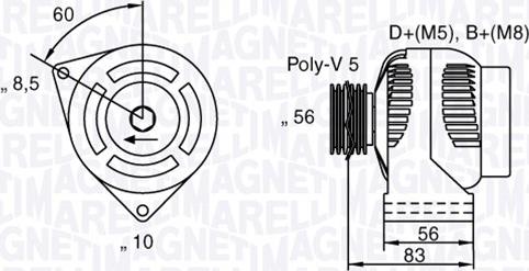 Magneti Marelli 063341740010 - Генератор vvparts.bg