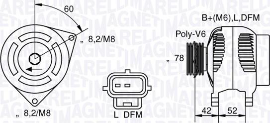 Magneti Marelli 063341711010 - Генератор vvparts.bg