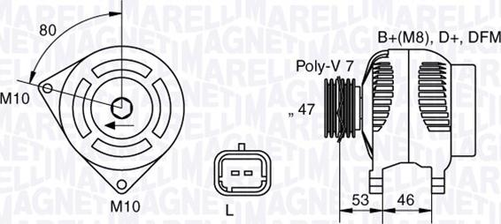 Magneti Marelli 063341734010 - Генератор vvparts.bg