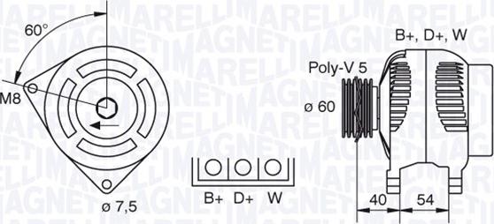 Magneti Marelli 063341730010 - Генератор vvparts.bg